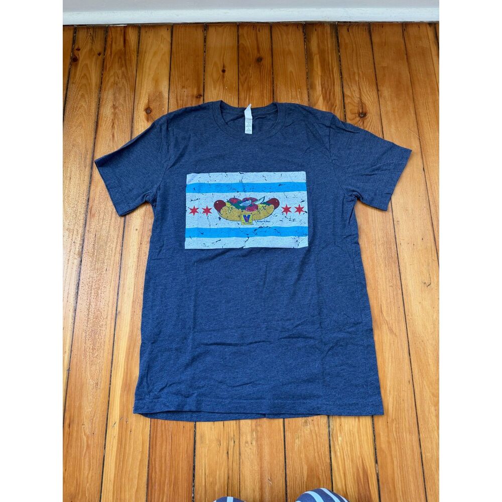 Chicago Hotdog Vienna Beef Dark Gray T-Shirt Medium